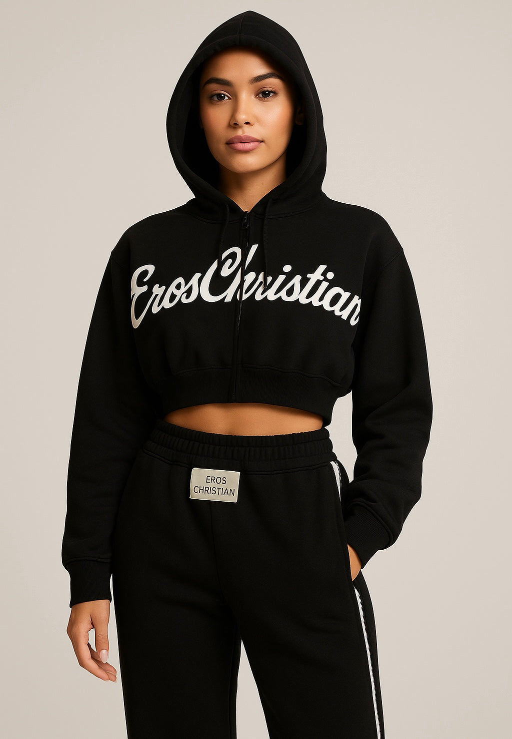 Black Lover Girl Two Piece Jogger