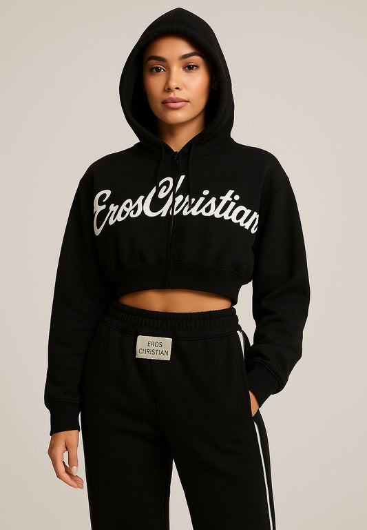 Black Lover Girl Two Piece Jogger